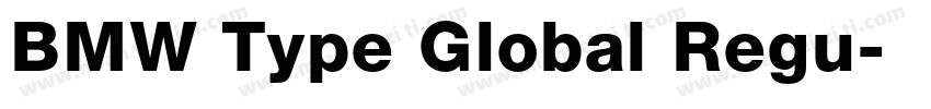 BMW Type Global Regu字体转换